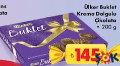 ÜLKER BUKLET KREMA DOLGULU ÇİKOLATA 200 G - BAYRAM ŞEKERİ/ÇİKOLATASI